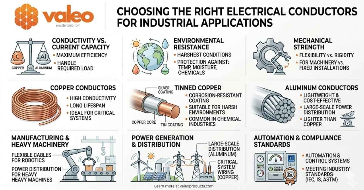 You are currently viewing How to Choose the Right Electrical Conductors for Industrial Applications