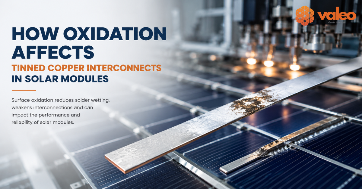 Tinned copper interconnect oxidation in solar modules