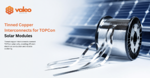 TOPCon solar interconnect ribbon for solar cell connection