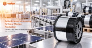 Solar module material supplier supporting high-volume solar production